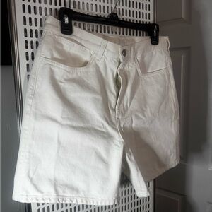 COS Men's Off-White Jean Shorts